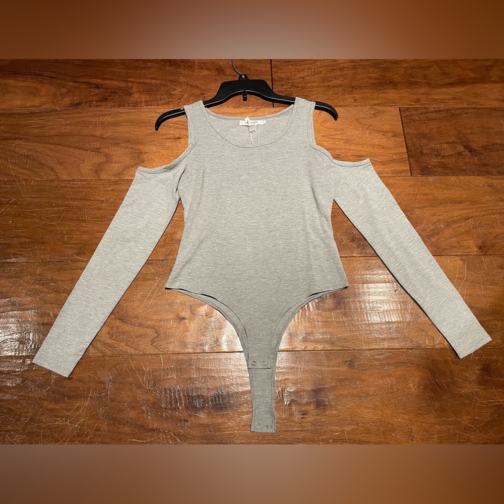 Gray Long Sleeve Bodysuit